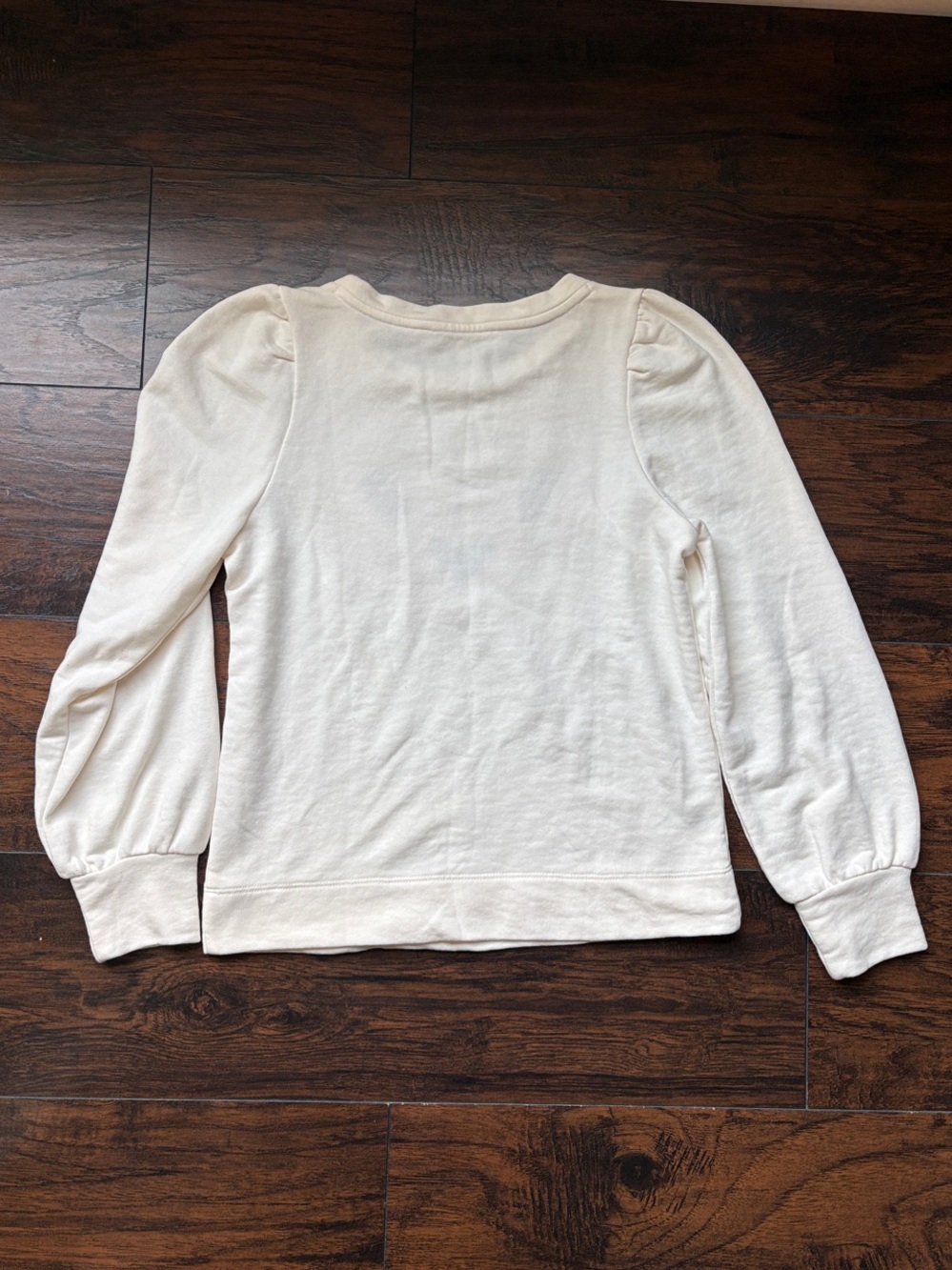 LOFT Cream Embroidered Pullover - Picture 6 of 6